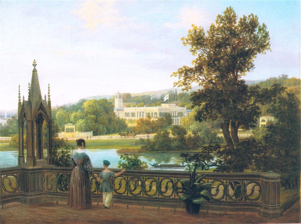 Schloss Glienicke vom Babertsberg-C140