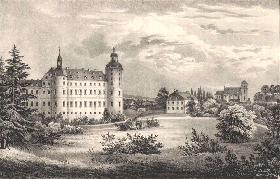 Schloss des Fürsten Pückler zu Muskau Teichgräber