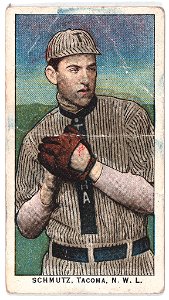 Schmutz, Tacoma Team, baseball card portrait LCCN2007685560