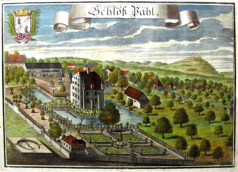 Schloß Pähl koloriert