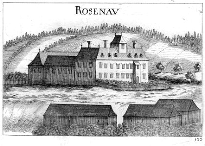 Schloss Rosenau im Waldviertel um 1672