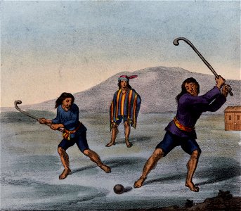 Schmidtmeyer- Scharf, George Johann - Mapuche playing chueca -JCB Library f1.1