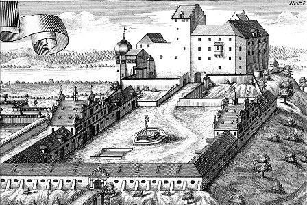 Schloss Seefeld, Kupferstich, 1701