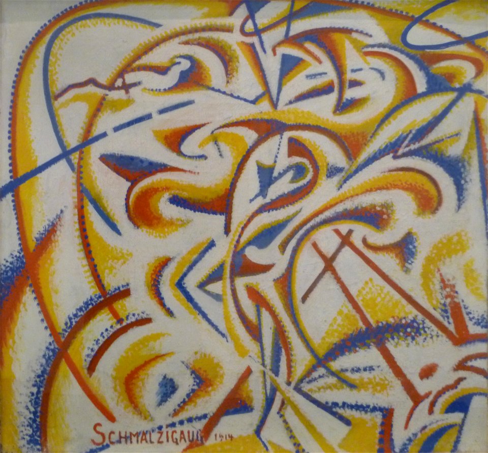 Schmalzigaug (1914) - Dynamische uitdrukking van bewegingen van een danseres
