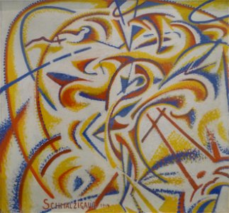 Schmalzigaug (1914) - Dynamische uitdrukking van bewegingen van een danseres