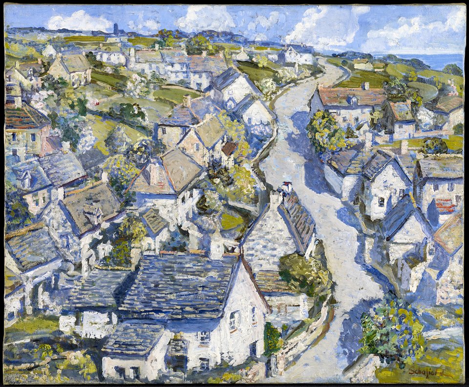 Walter Elmer Schofield - Mining Village in Cornwall - 2007.47 - Minneapolis Institute of Arts
