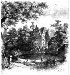 Schloss Poschwitz bei Altenburg 1871 by Carl Heyn (1834–1906)