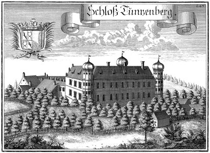 Schloss Tunzenberg, Stich von Michael Wening 1723 (SW)
