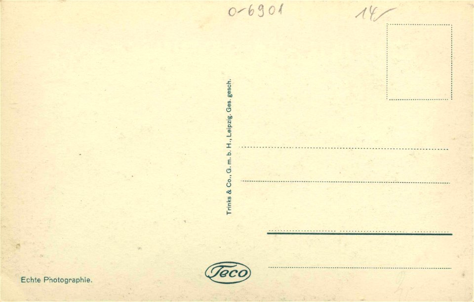 Schmölln, Thüringen - Teilansicht (back) (Zeno Ansichtskarten)