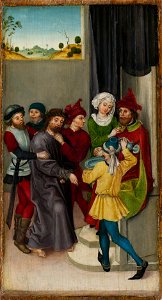Ludwig Schongauer - Christus vor Pilatus (Metropolitan Museum of Art)