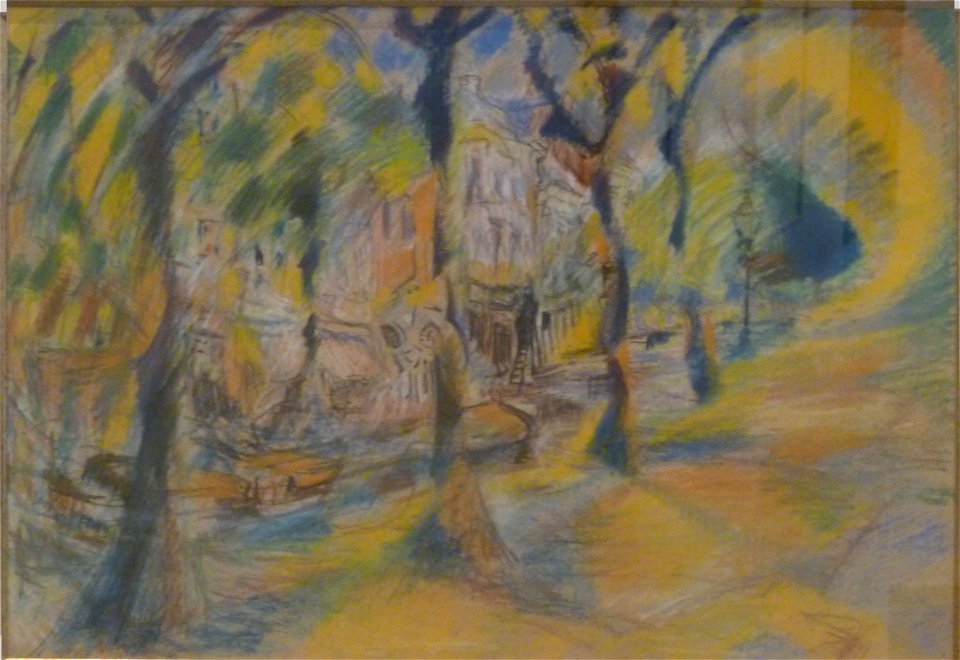 Schmalzigaug (1915-1916) - Kanaal omgeven door bomen