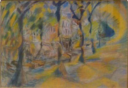 Schmalzigaug (1915-1916) - Kanaal omgeven door bomen