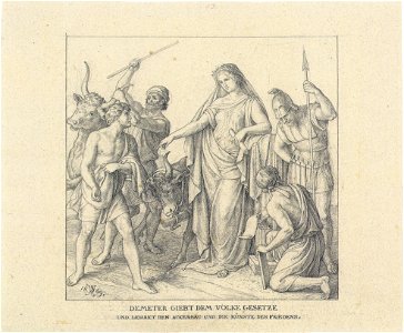 Schnorr von Carolsfeld - Demeter lehrt den Ackerbau