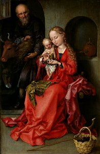 Martin Schongauer - The Holy Family - Google Art Project. Free illustration for personal and commercial use.