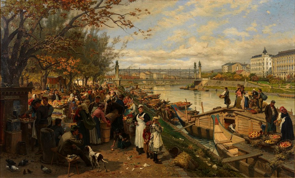 Alois Schönn - Obstmarkt am Schanzel (1895)