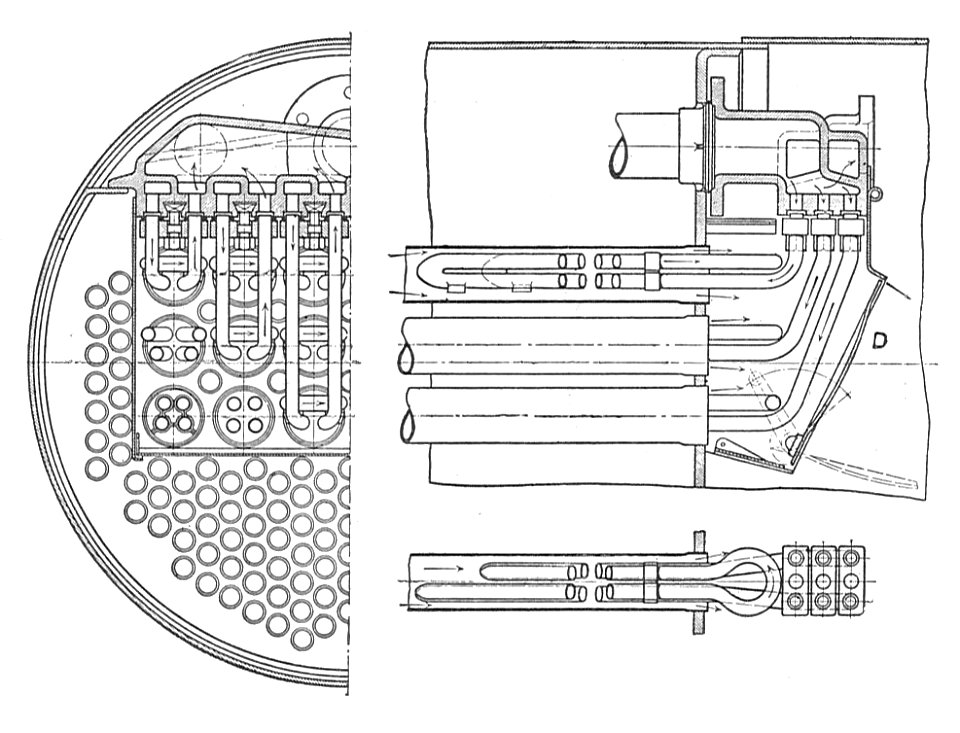 Schmidt superheater (Heat Engines, 1913)