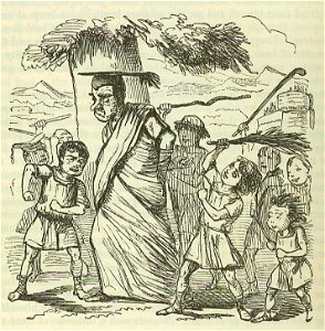 School-boys flogging the School-master (Comic History of Rome, p 088)