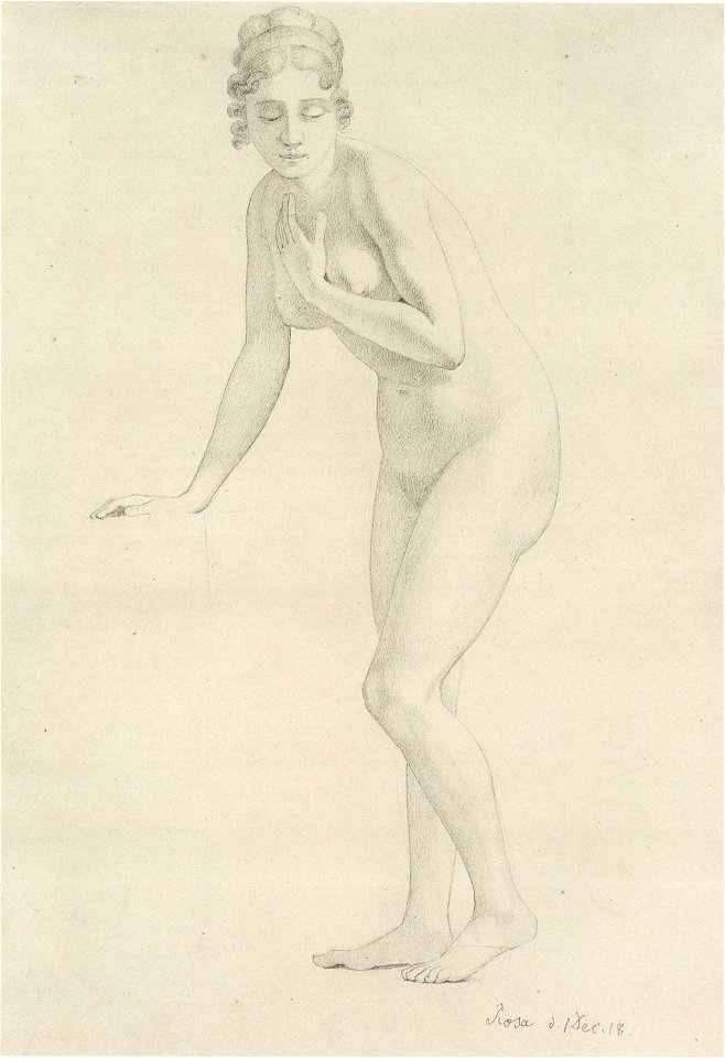Schnorr von Carolsfeld - Stehender weiblicher Akt