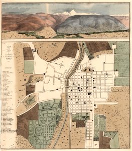 Schmidtmeyer- Aglio, Agostino - Plan of city of Santiago, the capital of Chile -JCB Library f1.1