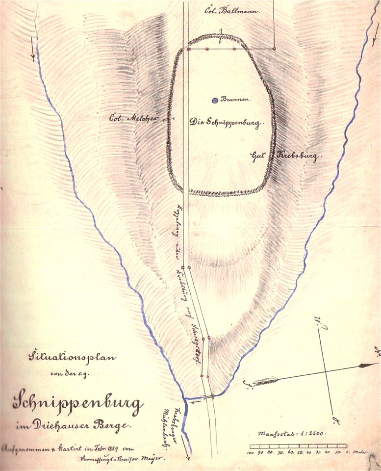 Schnippenburg 1889 von Hermann Hartmann