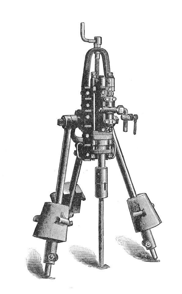 Schram rock drill (Rankin Kennedy, Modern Engines, Vol VI)