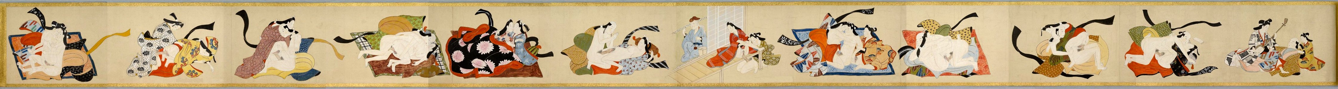 School of Sugimura Jihei - The Sugimura Jihei Genre Handscroll (Sugimura jihei fuzoku emaki)