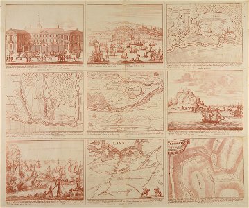 Schouwburg van den oorlog beginnende van koning Karel den II tot op koning Karel den III, Tav. 5 - CBT 6608459