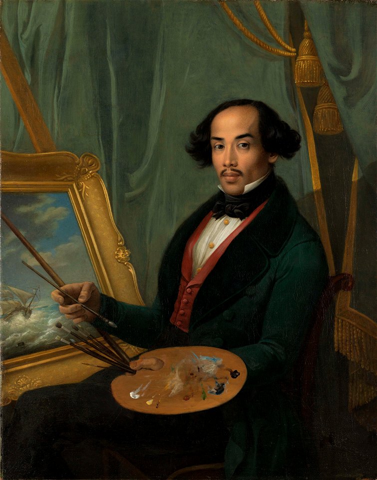 Portret van raden Syarif Bustaman Saleh Rijksmuseum SK-A-4703