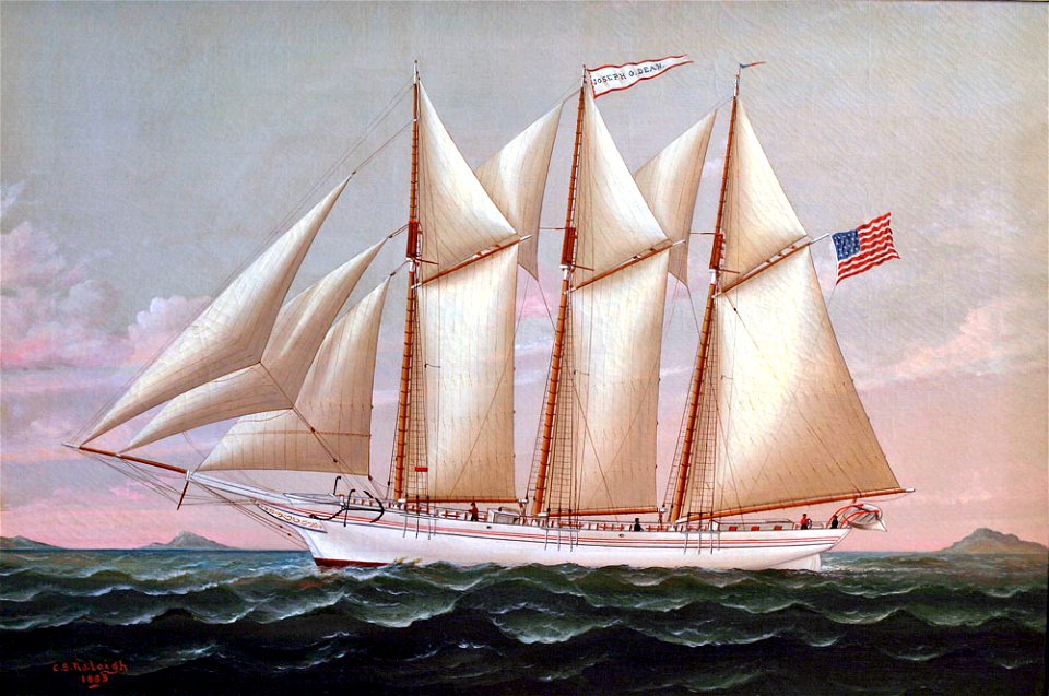 Schooner Joseph G. Dean, by Charles S. Raleigh
