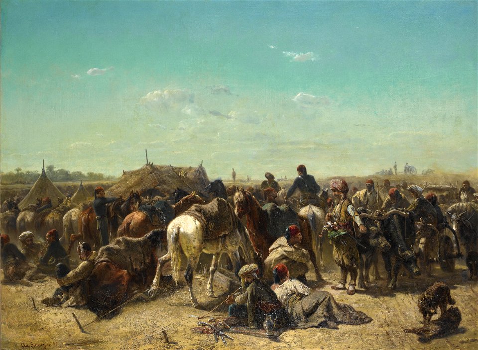 Adolf Schreyer Ottoman Encampment