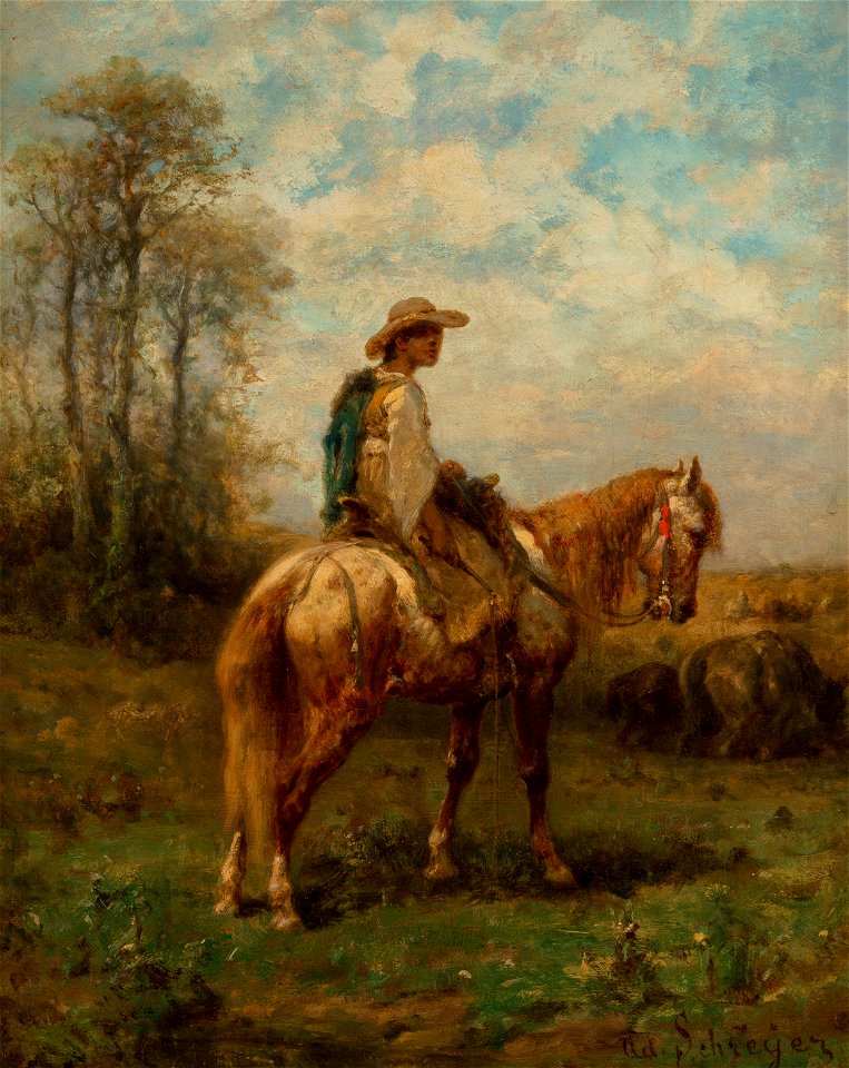 An Evening Ride by Adolf Schreyer