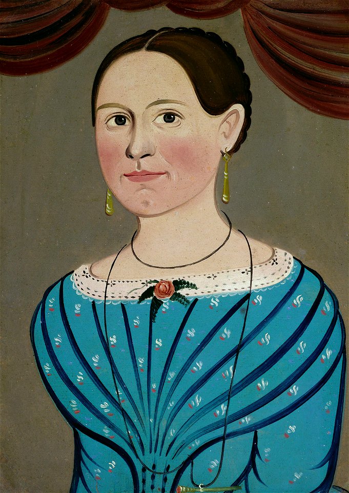 School of William Matthew Prior - Woman in a Blue Dress - 1980.728 - Art Institute of Chicago