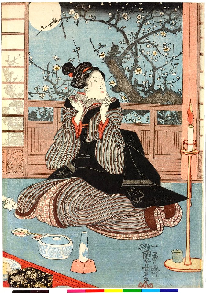 Sanbyoshi musume kenzake 三拍子娘拳酒 (Three Important Requsities- Young Women's Ken Sake) (BM 2008,3037.18611)