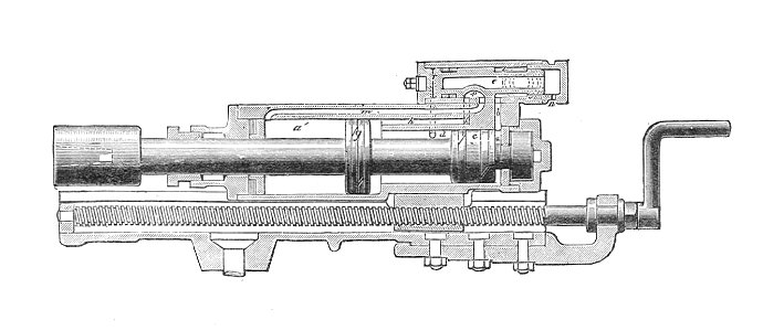 Schram rock drill, section (Rankin Kennedy, Modern Engines, Vol VI)