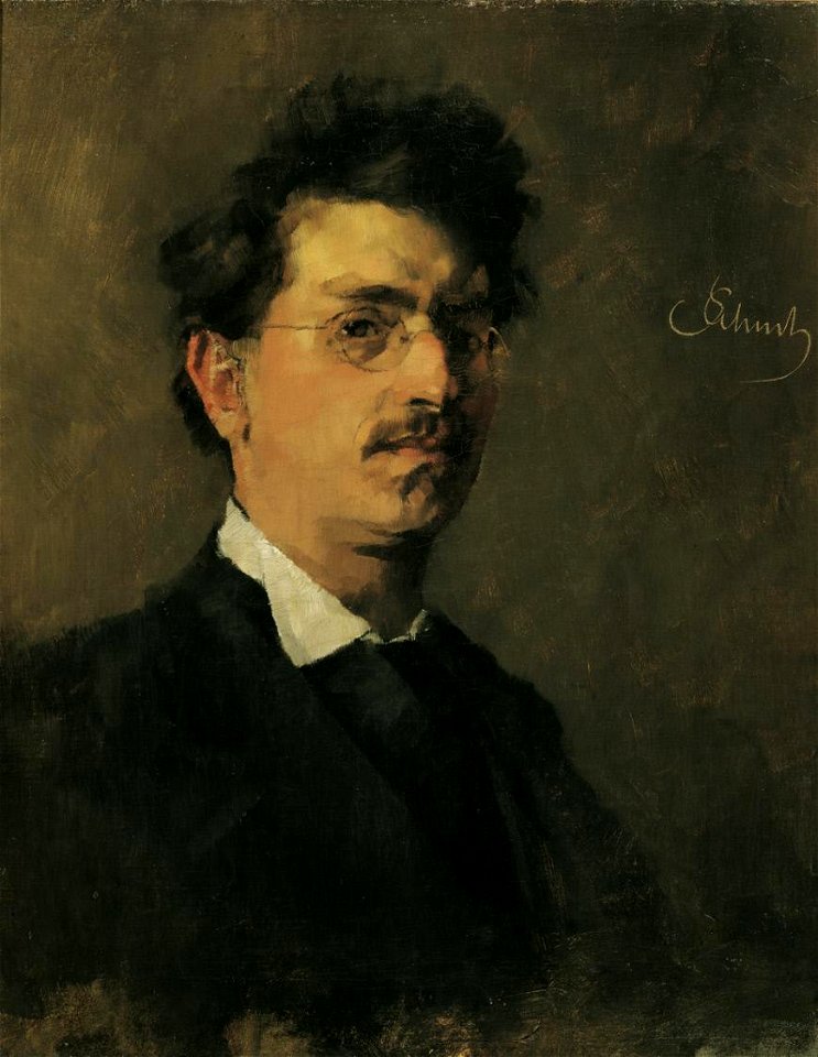 Carl Schuch, Selbstporträt 1876
