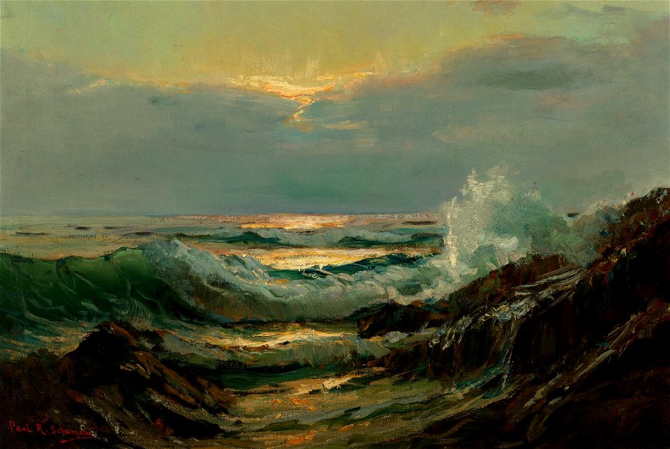 Glowing Waves at Dawn by Paul Richard Schumann