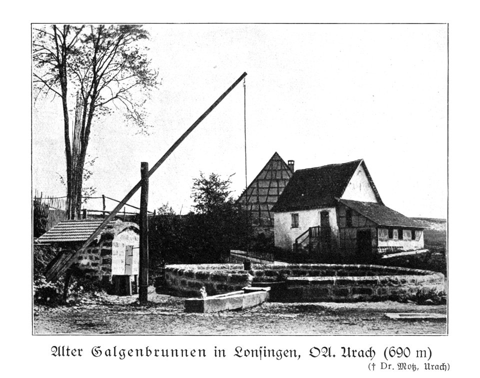 Schwabenalb S014C, Galgenbrunnen Lonsingen OA Urach, Dr. Motz, Urach