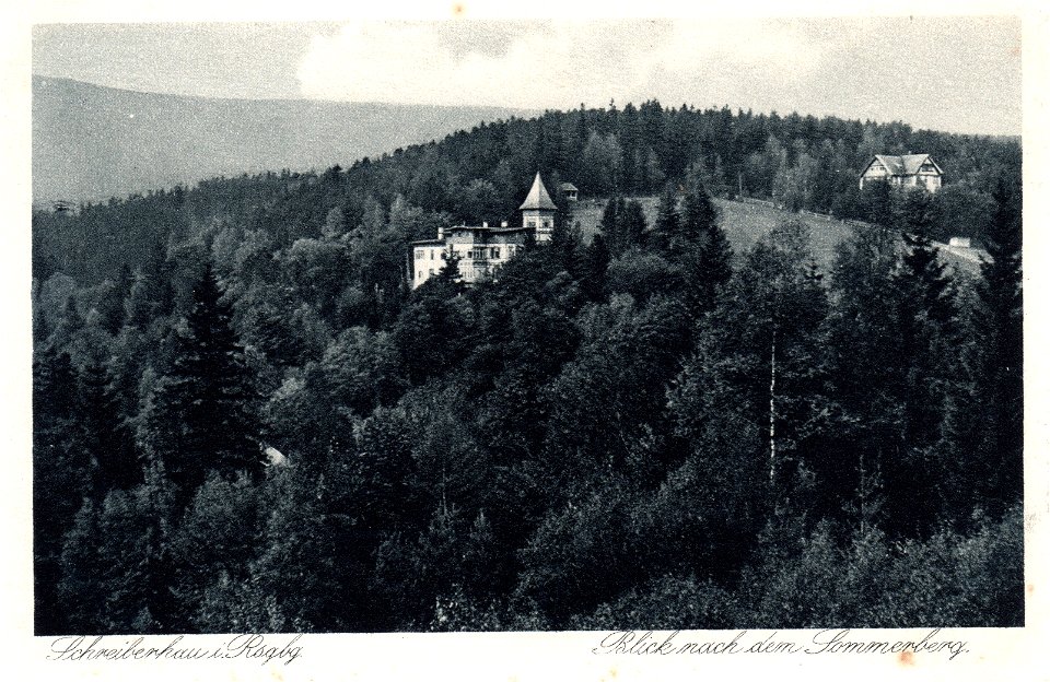Schreiberhau im Riesengebirge mit Blick nach dem Sommerberg