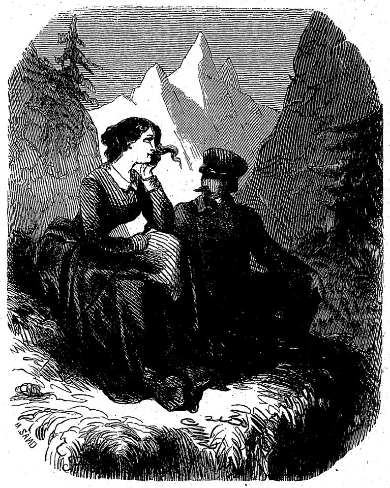 Sand - Œuvres illustrées de George Sand, 1853 (page 126 crop)