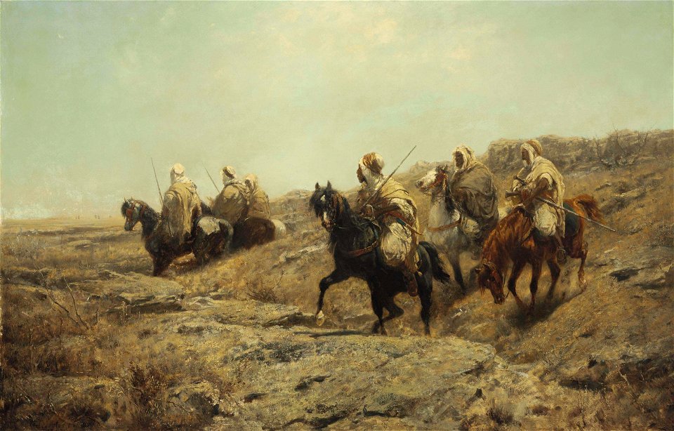 Adolph Schreyer - Arabische Krieger (1863)
