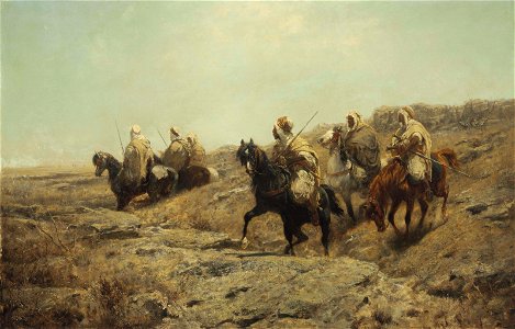 Adolph Schreyer - Arabische Krieger (1863)