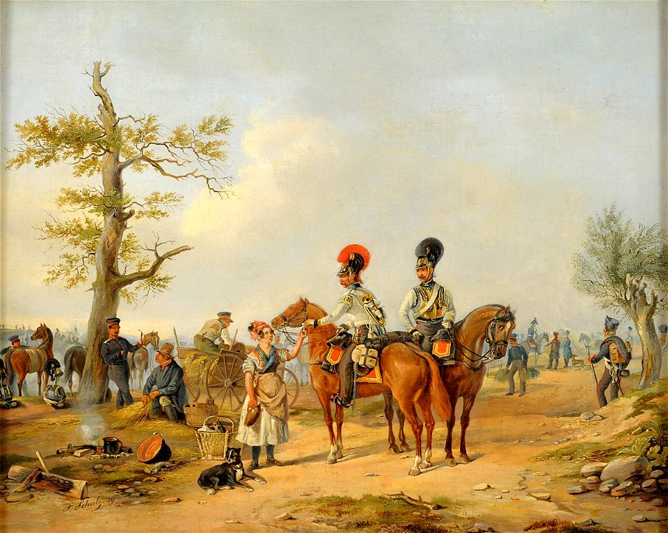 Julius Carl Schulz - Marketenderin und Preussische Kürassiere img02