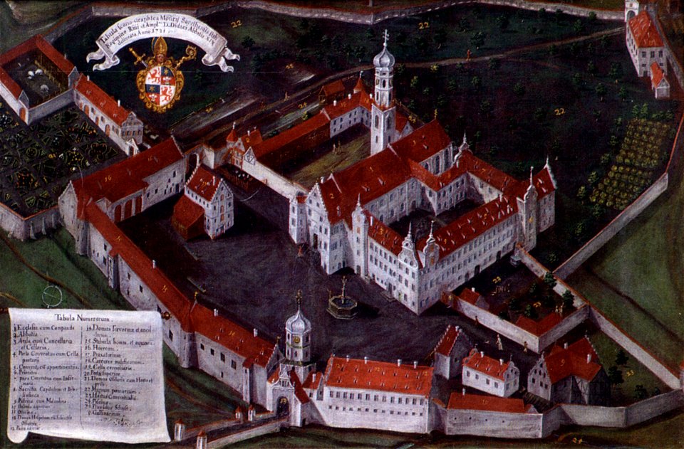 Schussenried Klosteransicht 1721 larger