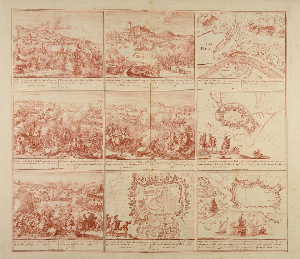 Schouwburg van den oorlog beginnende van koning Karel den II tot op koning Karel den III, Tav. 6 - CBT 6608462