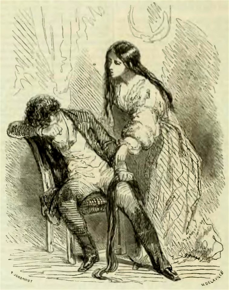Sand - Œuvres illustrées de George Sand, vol 2, 1852 (page 302 crop)