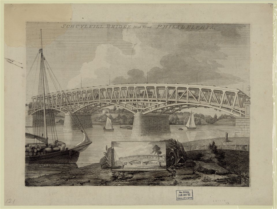 Schuylkill Bridge, High Street, Philadelphia LCCN2006680261