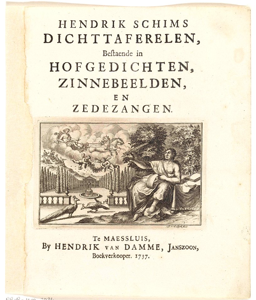 Schrijver in een tuin