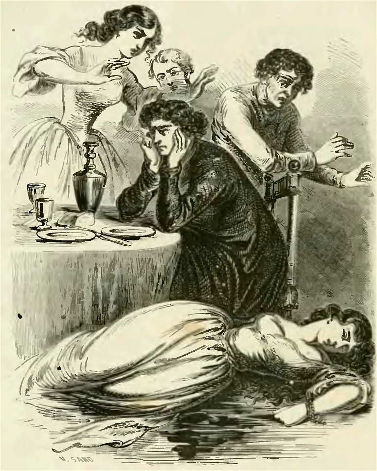 Sand - Œuvres illustrées de George Sand, vol 7, 1854 (page 16 crop)