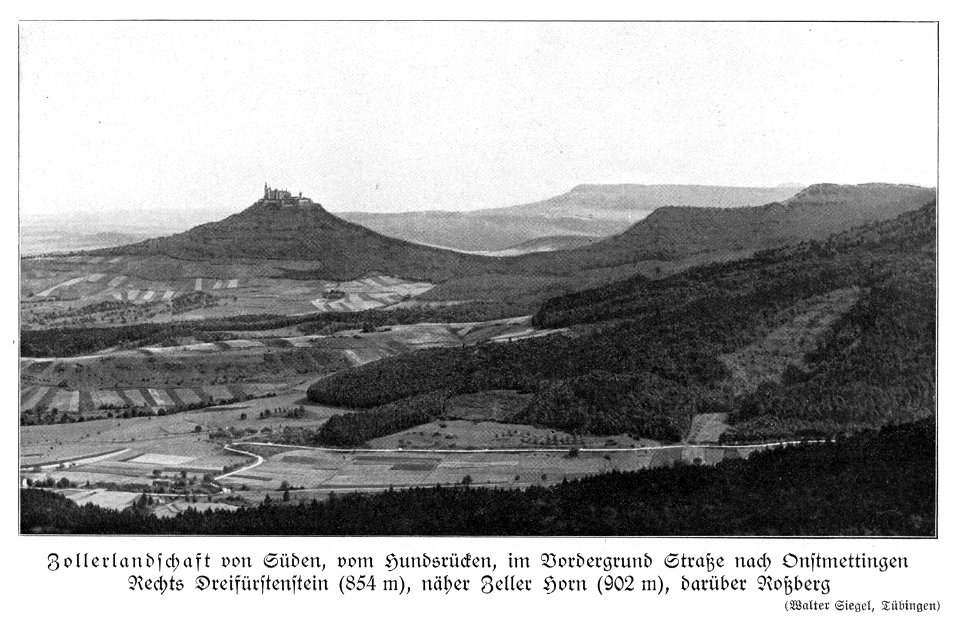 Schwabenalb S079A, Zollerlandschaft Hohenzollern Dreifürstenstein Zeller Horn Roßberg, Siegel