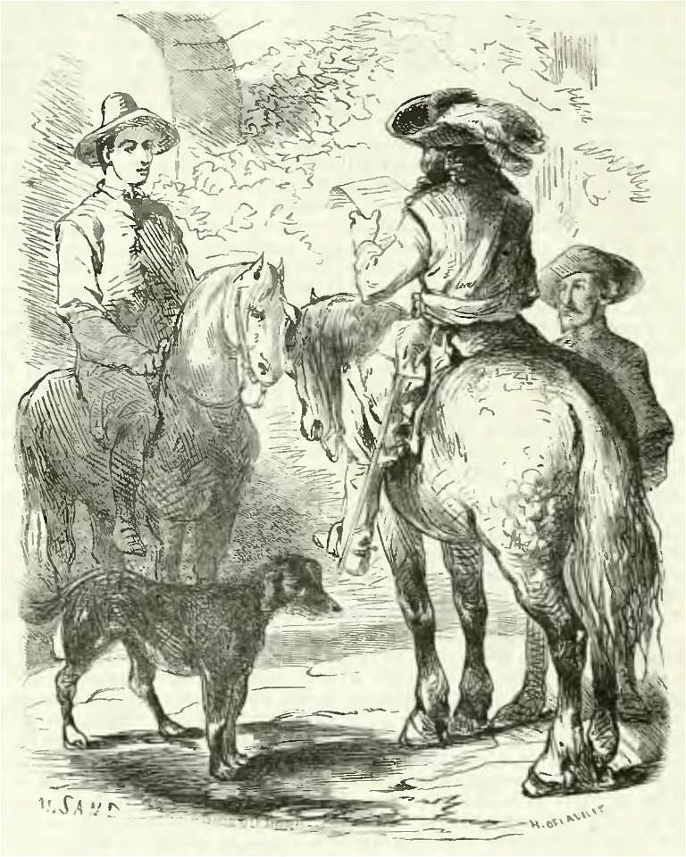 Sand - Œuvres illustrées de George Sand, vol 7, 1854 (page 160 crop)